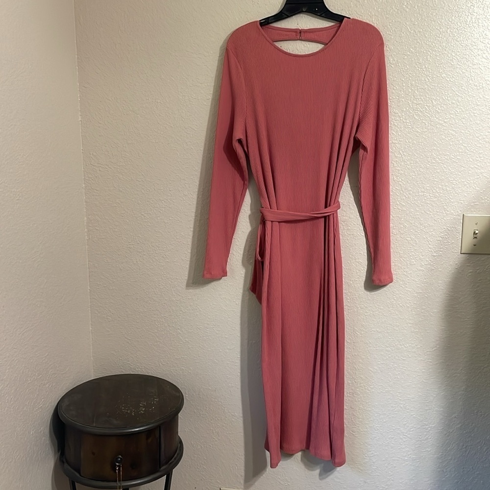 Who what wear long sleeve knit maxi dress